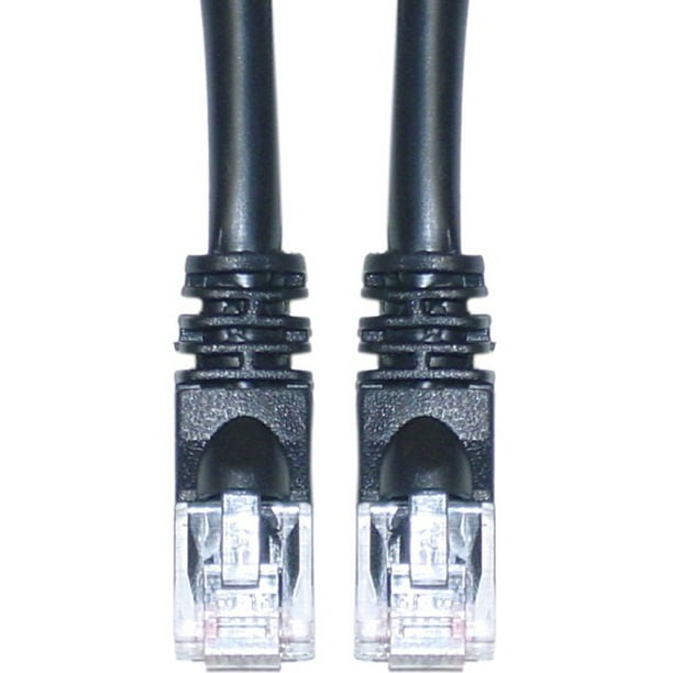 6 Inch Black CNE469831 Snagless/Molded Boot 10 Pack Cat5e Ethernet Patch Cable 